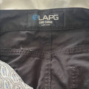 LAPG Men's Black Core Cargo Pants